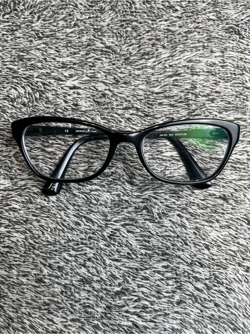 Guess by Marciano Black Cat Eye Eyeglass Frames GM 201 53-17